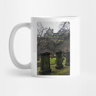 Tombstones on Saint Cuthberts Burial Ground Edinburgh - Scottland Mug